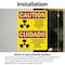 Signmission Radiation & Laser Sign, 10 in H x 7 in W, Vinyl Decal, Rectangle OS-2PACK-CR-D-710-L-10167 - alternate 2